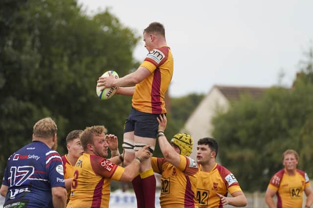 Line-out action from Sandal RUFC's game against Doncaster Phoenix. Picture: Scott Merrylees