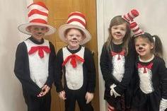 Danielle Beardmore shared a snap of Dexter, Jack, Emily and Dolsie as the Cat in the Hat.