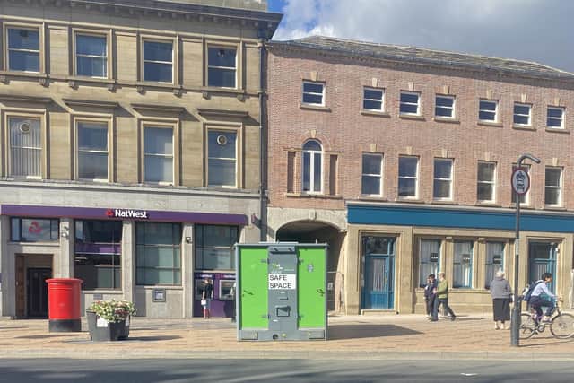 The 'Safe Space' can be found on Westgate, Wakefield