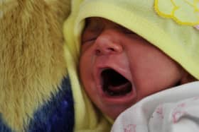 Most babies start to cry more frequently from two weeks of age, with a peak usually being seen around six to eight weeks.