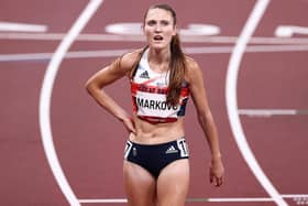 Amy-Eloise Markovc finished second in the 5,000m at the UK Championships. (Photo by Ryan Pierse/Getty Images)