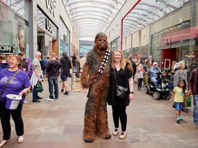 Up close with Chewbacca
