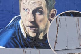 Vandals have targeted a mural dedicated to Leeds Rhinos legend Rob Burrow, pictured, which was originally painted in 2020 on the Leeds Beckett University’s Student Union, off Woodhouse Lane in the city centre.