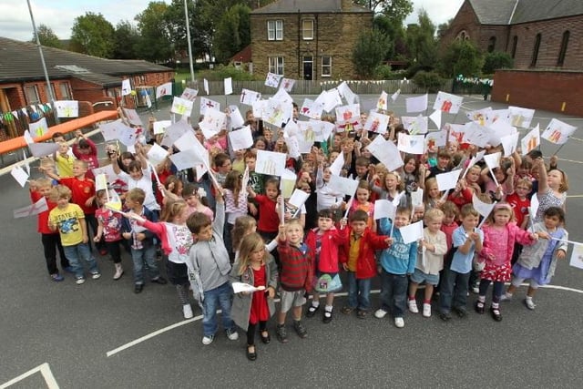 Pupils at St Ignatius School, Ossett had a party for the Pope.