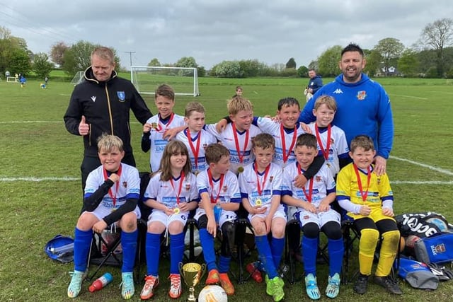 The Pontefract Colleries Under 10’s are cup winners