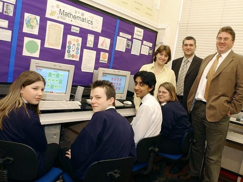 Specialist status award for mathematics and computing at Wakefield City High School.