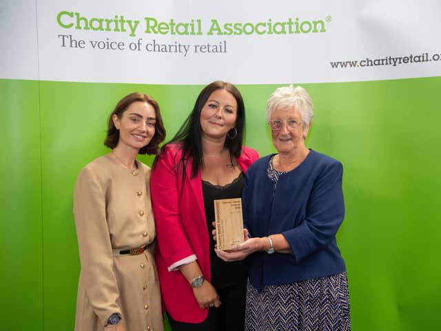 Wakefield Hospice volunteer, Cynthia Sweeney, has won the national Volunteer of the Year award at the Charity Retail Association Awards.