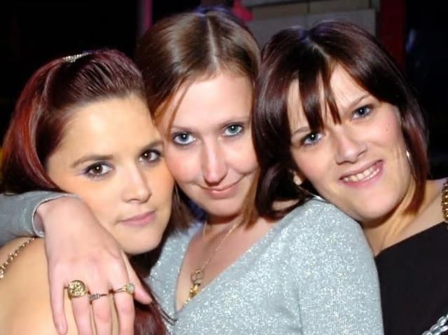 Vicky, Cat and Gemma outside Reflex.
