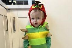Ashley Atkinson shared a photo of Finley, age two, as The Very Hungry Caterpillar!
