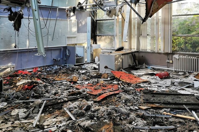 The school is regularly visited by vandals and copper thieves who often trash the building.