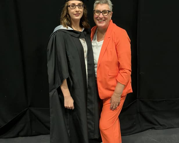 Karen and her daughter Vanessa at her graduation