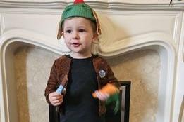 Charlotte Louise Ward shared a photo of Ben as Benjamin Bunny.