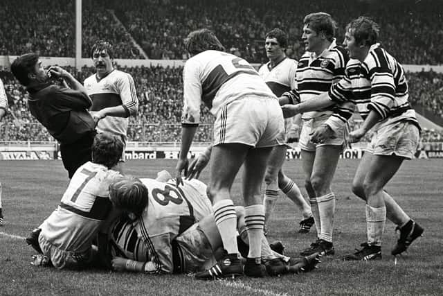 Fred Lindop was the referee for the famous 1980 Challenge Cup final between Hull and Hull KR at Wembley. Picture: Varley Picture Agency.