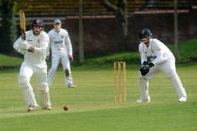 Jack Hughes top scored for Townville with 40 against New Farnley. Picture: Steve Riding