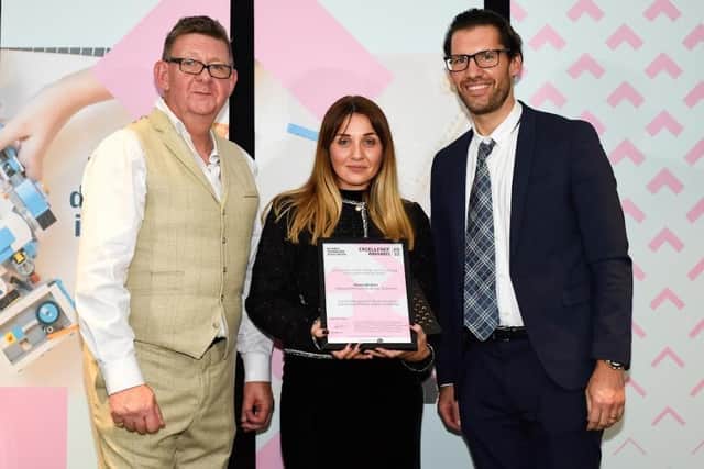 Emma Hudson, D&T Lead at Outwood Primary Academy Newstead Green was recognised at the annual awards, held atThe Institution of Engineering and Technology, on the banks of the Thames in London.