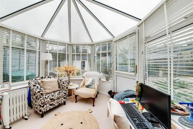 The conservatory is of a very good size, it has a lovely view out over the property’s rear gardens and driveway, it has a high ceiling height, it is glazed to three sides and a uPVC and glazed door gives access out to the gardens.