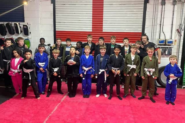 Successful youngsters from the Gamefight Wakefield martial arts club.