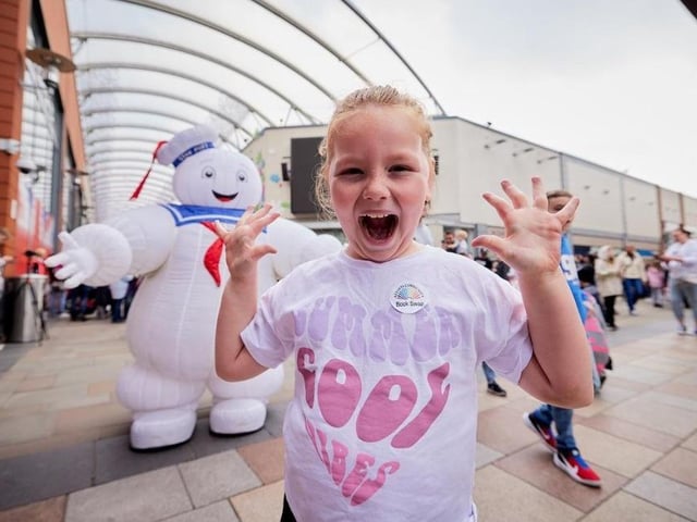 Marshmallow Man floated around the centre.