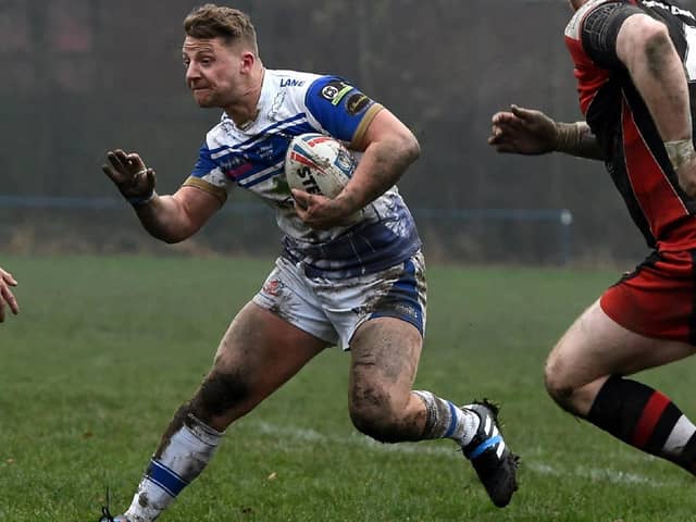 Lewis Price was a try scorer for Lock Lane in their narrow defeat at Wigan St Patricks. Picture: Matthew Merrick