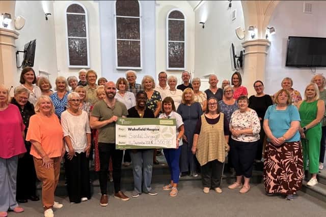 Sandal Singers have presented Wakefield Hospice with a generous donation of £2,500, continuing the community choir’s long-standing support for local charities.