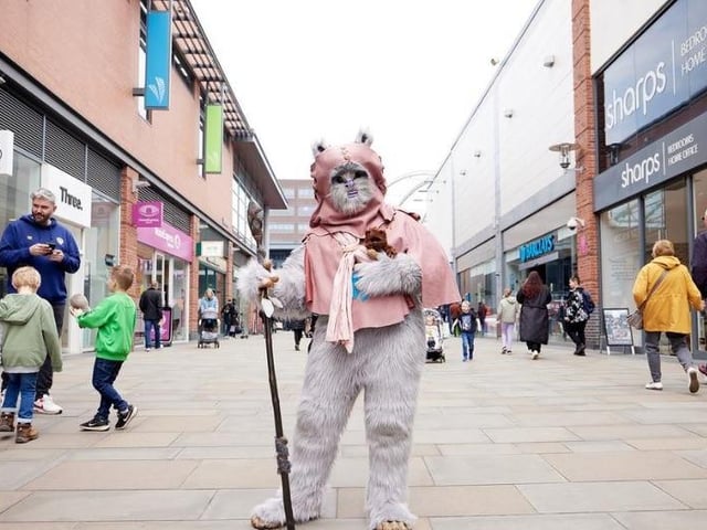 Thousands of people passed through Trinity Walk to see all the characters.