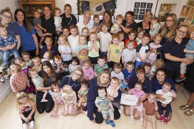 New Moon Nursery has been named as one of the top 20 early year settings in Yorkshire and the Humber.