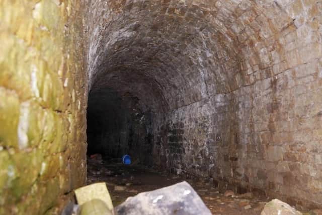 The 18th century Flockton waggonway tunnel, which was used to transport coal, runs through the site.