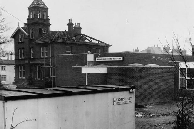 The old premises of the Roundhill Working Men's Recreation Club in Castleford, pictured on November 18, 1968.