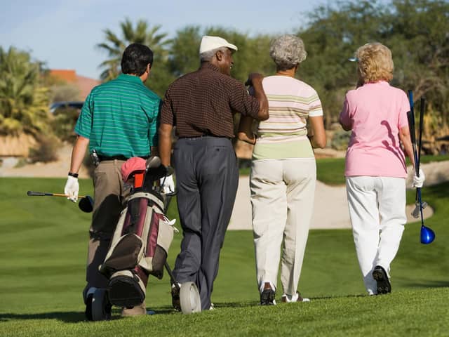 A four hour round of golf has the same benefit as a 45 minute fitness class. Photo: AdobeStock