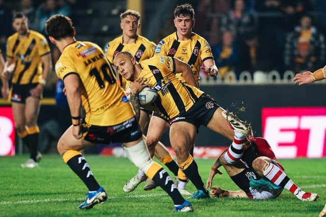 Castleford Tigers in action in their disappointing 2025 season. Picture by Alex Whitehead/SWpix.com