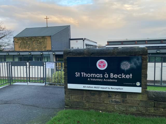 A 'village' of temporary classrooms is to be put in place to ease disruption caused by the discovery of Raac concrete at St Thomas a Becket school, in Wakefield. Some units have already been delivered to the site.