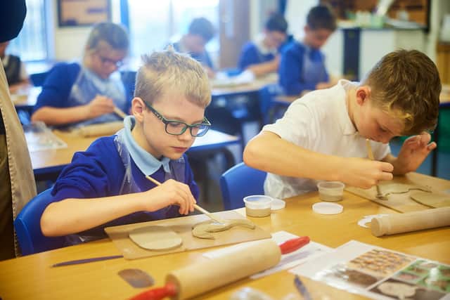 Jasmine and Pepe delivered pottery classes to nearly 800 primary school pupils across Wakefield.