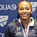 Asia Harris at the US Open Squash Championships.