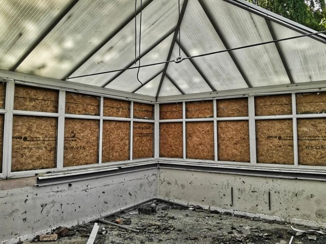 Since closure, the site has become victim to mindless vandalism and the subject of numerous fires.