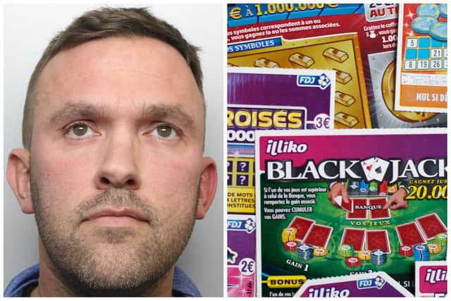 Garbutt was dealing in heroin, cocaine and crack cocaine, but said money found came from a scratchcard win.