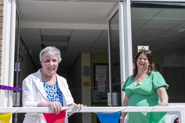 The Standbridge Lane Community Centre has been re-named the Monica Graham Centre in honour of the former local councillor. Monica, pictured left, with trustee Valerie Pawlowski. Picture Scott Merrylees