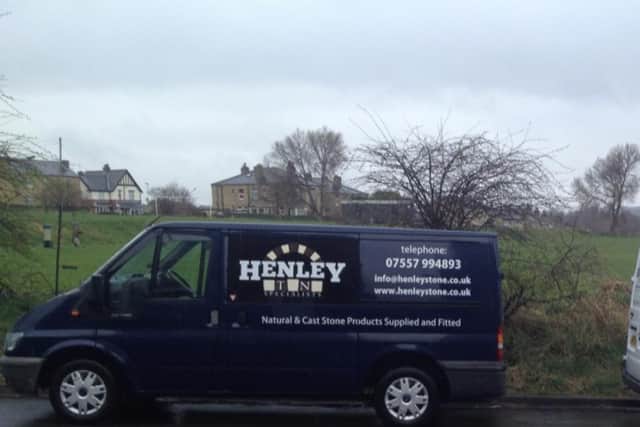 Shaun Henley's first work van.