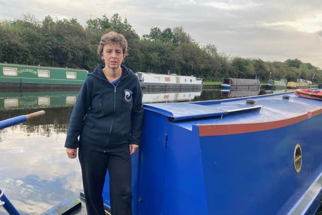 Narrowboat resident Kathryn Pybus has lived at Stanley Ferry in Wakefield for 21 years. LDRS image