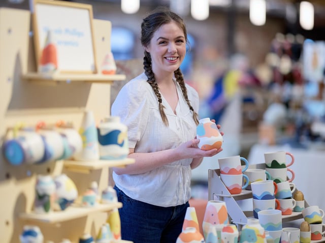 Niamh Phillips at The Hepworth Wakefield's new market.