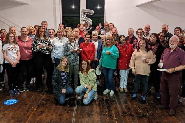 On song: Ossett's Local Vocals celebrated its fifth birthday.