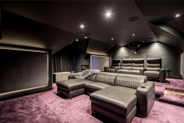 The cinema room has left no stone unturned and features a Dolby Atmos sound system, cinema seating with electric operation and individual day bed, projector and projector screen with the ability to play or stream TV and Movies as well as music.