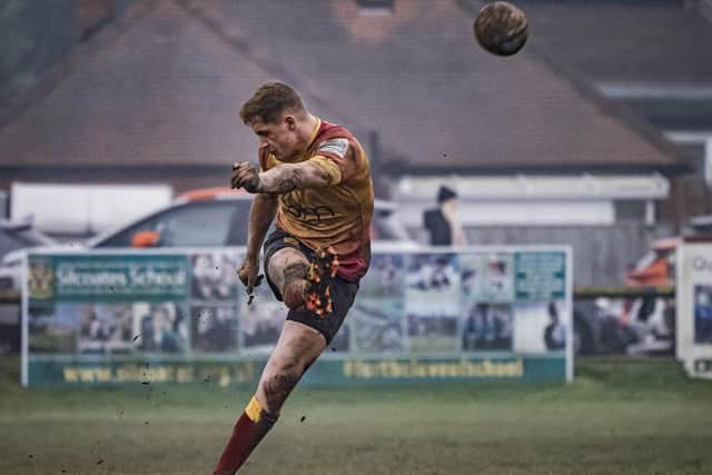 Jake Adams kicked three penalties and two conversions in Sandal's Yorkshire Cup semi-final victory over Doncaster Phoenix. Picture: John Ashton - Ickledot
