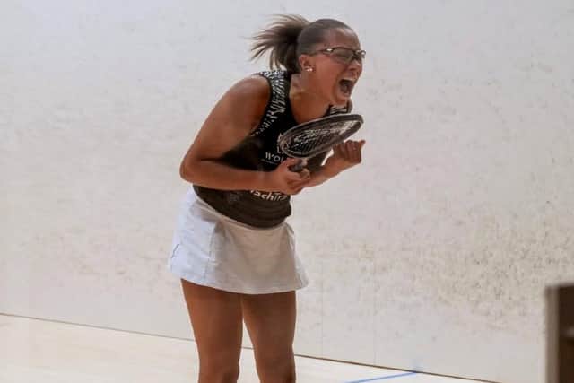 Asia Harris won a thrilling match for Yorkshire Premier League leaders Doncaster. Picture: England Squash