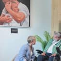 Yvette Cooper MP on a visit to the Rob Burrow Centre for MND in Seacroft, Leeds.