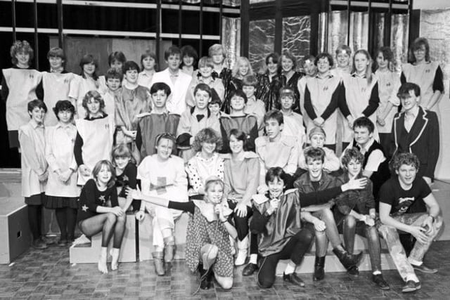 November 1984 - Outwood Grange School play rehearsal of 'Dazzle'