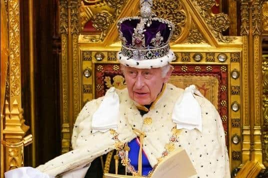 King Charles has delivered his first King's speech in the Houses of Parliament today - the first 'King's Speech' for 70 years, with a focus on tougher sentencing for serious crimes and a smoking ban. (Getty Images)