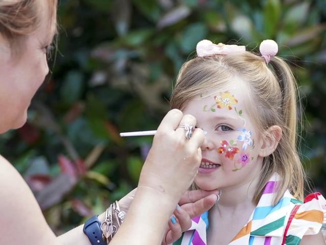 The event organised by Horbury churches had a variety of stalls including face painting