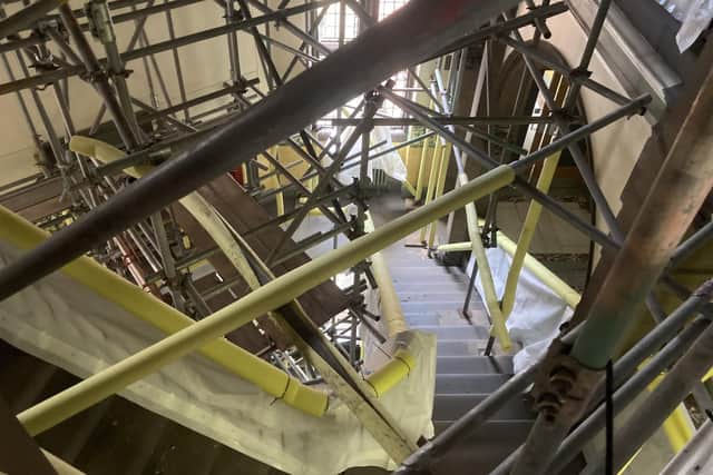 Surveyors have described parts of Wakefield Council's former headquarters as “structurally weak”, with ceilings at risk of collapse due to roof leaks. LDRS image