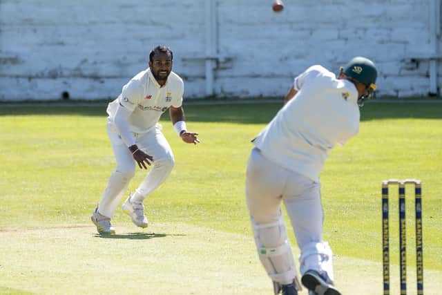 All-rounder Kasun Madusanka starred with the bat for Sandal as he blasted 93 from 93 balls against Carlton. Picture: Scott Merrylees