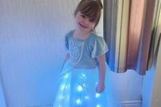Louise Land shared this photo of Jasmine, aged four, dressed as Cinderella.